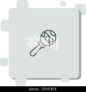 maracas vector icon modern simple vector illustration Stock Vector