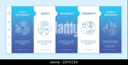 Safety engineering onboarding vector template Stock Vector
