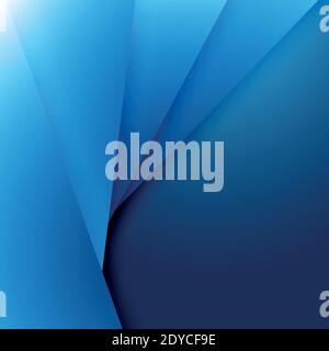 Abstraction background different rectangles blue with white - illustration Stock Vector