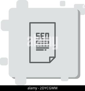 seo vector icon modern simple vector illustration Stock Vector