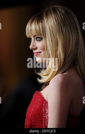 Emma Stone arrives at Warner Bros. Pictures' 'Gangster Squad' premiere held at the Grauman's Chinese Theatre in Los Angeles, CA, USA, January 7, 2013. Photo by Lionel Hahn/ABACAPRESS.COM Stock Photo