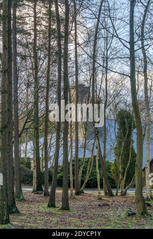 Mintlyn crematorium in a woodland setting outside King's Lynn, Norfolk. Stock Photo