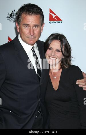 Anthony LaPaglia and Gia Carides arriving for The 2013 G'Day USA Los Angeles Black Tie Gala at the JW Marriott at L.A. LIVE in Los Angeles, CA, USA on January 12, 2013. Photo by Baxter/ABACAPRESS.COM Stock Photo