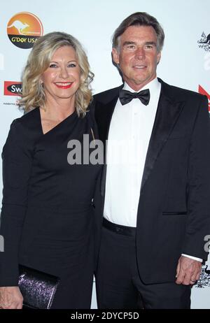 Olivia Newton-John and husband John Easterling arriving for The 2013 G'Day USA Los Angeles Black Tie Gala at the JW Marriott at L.A. LIVE in Los Angeles, CA, USA on January 12, 2013. Photo by Baxter/ABACAPRESS.COM Stock Photo