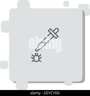 flea vector icon modern simple vector illustration Stock Vector