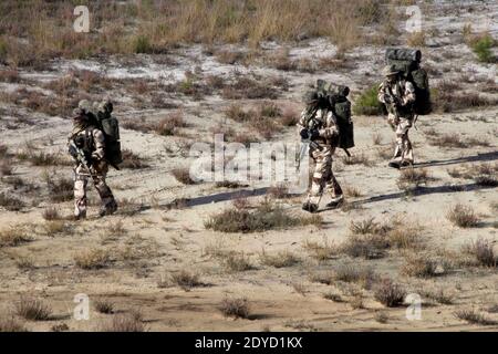 File pictures of the French First RPIMa PAT SAS 3th compagny during ...