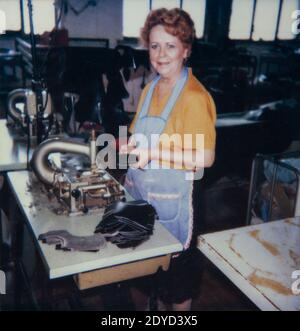 VILLANOVA DEL GHEBBO, ITALY JUNE 1964: Factory worker in 60s Stock Photo