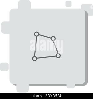 distort vector icon modern simple vector illustration Stock Vector