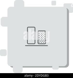 vertical alignment vector icon modern simple vector illustration Stock Vector