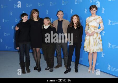 Belgian actress Pauline Etienne, german actress Martina Gedeck, French actress Francoise Lebrun, French director Guillaume Nicloux, French actress Isabelle Huppert and French actress Louise Bourgoin attending 'The Nun' ('La Religieuse') Photocall during the 63rd Berlinale, Berlin International Film Festival in Berlin, Germany, on February 10, 2013. Photo by Aurore Marechal/ABACAPRESS.COM Stock Photo