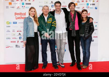 Martin lamotte, Christele Reboul, Thierry Samitier, Gil Alma, Joy Esther at the 'Nos chers voisins' Photocall during the 15th Luchon International Television Film Festival in Luchon, French Pyrenees, on February 14, 2013. Photo by Patrick Bernard/ABACAPRESS.COM Stock Photo
