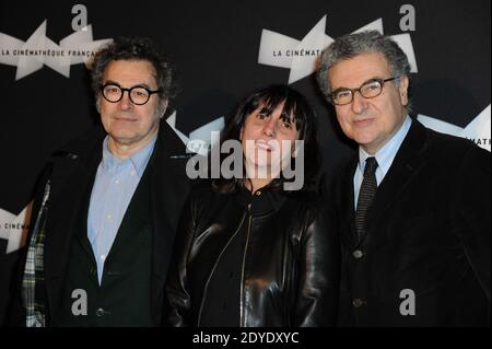 Sylvie Pialat and Serge Toubiana arriving to the exhibition paying tribute to Maurice Pialat as a director and as a painter, held at the French Cinematheque, in Paris, France on February 18, 2013. Photo by Mireille Ampilhac/ABACAPRESS.COM Stock Photo