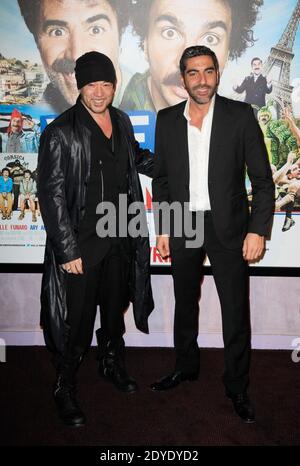 Pascal Obispo and Ary Abittan attending the premiere of 'Vive la France' held at the cinema UGC Bercy in Paris, France on February 19, 2013. Photo by Jerome Domine/ABACAPRESS.COM Stock Photo