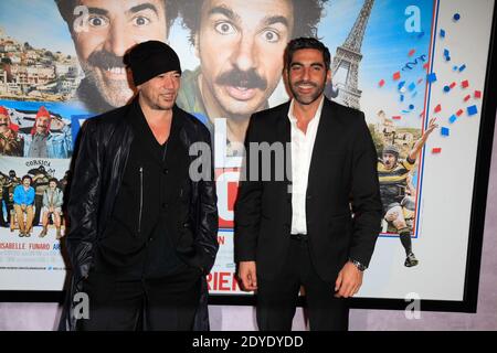 Pascal Obispo and Ary Abittan attending the premiere of 'Vive la France' held at the cinema UGC Bercy in Paris, France on February 19, 2013. Photo by Jerome Domine/ABACAPRESS.COM Stock Photo