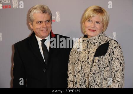 Claude Serillon and wife Catherine Ceylac arriving at the 38th Annual Cesar film Awards ceremony held at the Theatre du Chatelet in Paris, France on February 22, 2013. Photo by Briquet--Gouhier-Guibbaud-Wyters/ABACAPRESS.COM Stock Photo