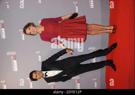 Jamel Debbouze and wife Melissa Theuriau arriving at the 38th Annual Cesar film Awards ceremony held at the Theatre du Chatelet in Paris, France on February 22, 2013. Photo by Briquet--Gouhier-Guibbaud-Wyters/ABACAPRESS.COM Stock Photo