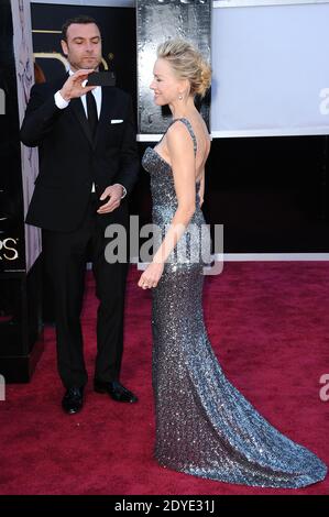 Liev Schreiber and Naomi Watts arriving for the 85th Academy Awards at the Dolby Theatre, Los Angeles, CA, USA, February 24, 2013. Photo by Lionel Hahn/ABACAPRESS.COM Stock Photo