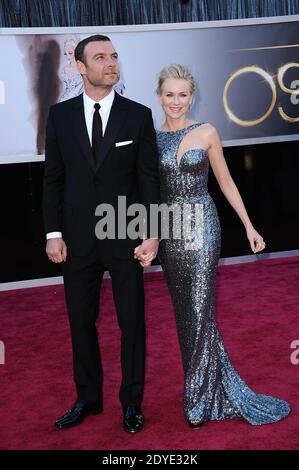 Liev Schreiber and Naomi Watts arriving for the 85th Academy Awards at the Dolby Theatre, Los Angeles, CA, USA, February 24, 2013. Photo by Lionel Hahn/ABACAPRESS.COM Stock Photo