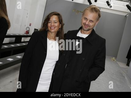 Jade Jagger and her husband Adrian Fillary attending Agnes B's Fall-Winter 2013-2014 Ready-To-Wear collection in Paris, France, on March 5, 2013. Photo by Jerome Domine/ABACAPRESS.COM Stock Photo