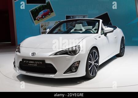 Toyota FT 86 open Concept on display at the 83nd International Geneva Motor Show and Accessories, in Geneva, Switzerland on March 6, 2013. Photo by Loona/ABACAPRESS.COM Stock Photo