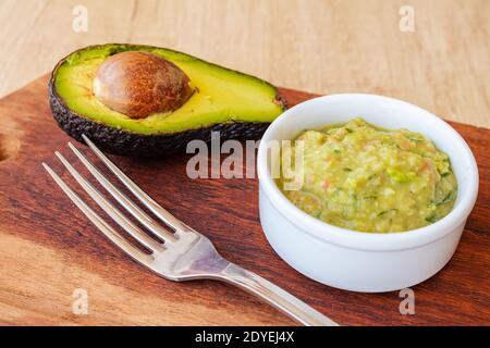 Typical guacamole sauce from Mexico. Stock Photo