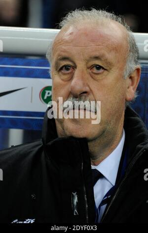 Spain's coach Vicente Del Bosque during the FIFA 2014 World Cup qualifying round group I soccer match, France Vs Spain at Stade de France in Saint-Denis suburb of Paris, France on March 26, 2013. Spain won 1-0. Photo by Henri Szwarc/ABACAPRESS.COM Stock Photo