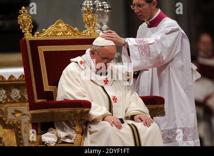 Roman catholic priests skull cap on display in shop window Stock Photo ...