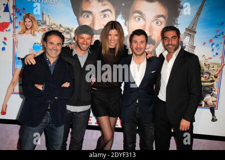 Jose Garcia, Franck Gastambide, Isabelle Funaro, Michael Youn and Ary Abittan attending the premiere of 'Vive la France' held at the cinema UGC Bercy in Paris, France, on February 19, 2013. Photo by ABACAPRESS.COM Stock Photo