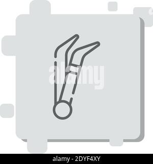 tweezers vector icon modern simple vector illustration Stock Vector