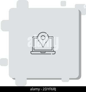 venue vector icon modern simple vector illustration Stock Vector