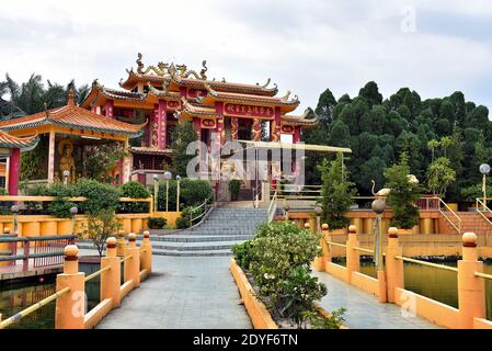 Chemor, Malaysia - Oct 28, 2018: Seen Hock Yeen, Confucius Temple, is well-known for bringing luck to students who are going to sit for exams. Stock Photo