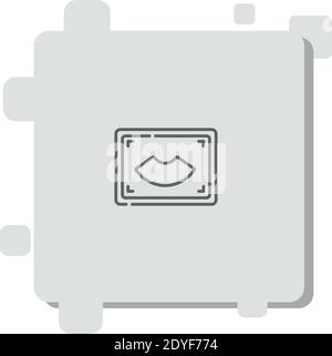 sonography vector icon modern simple vector illustration Stock Vector