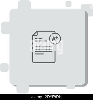 qualifications vector icon modern simple vector illustration Stock Vector