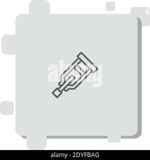 crutches vector icon modern simple vector illustration Stock Vector