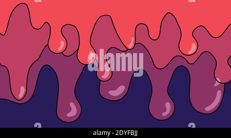 Melting liquid overlap design. abstract vector background Stock Vector