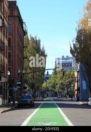 The Streets of Portland: Harvey Milk St. Stock Photo