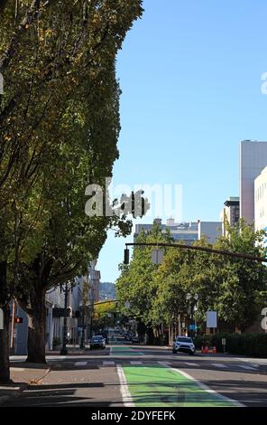 The Streets of Portland: Harvey Milk St. Stock Photo