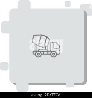 dumper vector icon modern simple vector illustration Stock Vector