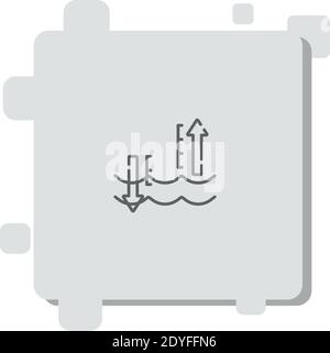 water level vector icon modern simple vector illustration Stock Vector