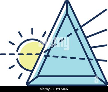 Prisma RGB color icon Stock Vector