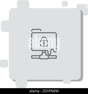data leak vector icon modern simple vector illustration Stock Vector