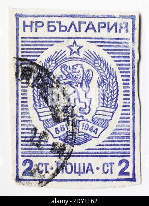 MOSCOW, RUSSIA - JULY 15, 2019: Postage stamp printed in Bulgaria shows , serie, circa Stock Photo