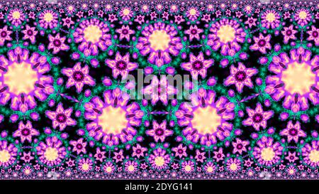Abstract fractal multi-colored symmetrical background. Stock Photo