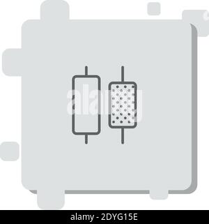 vertical alignment vector icon modern simple vector illustration Stock Vector
