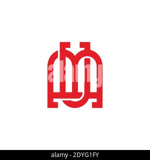 letter mu abstract front store geometry logo vector Stock Vector