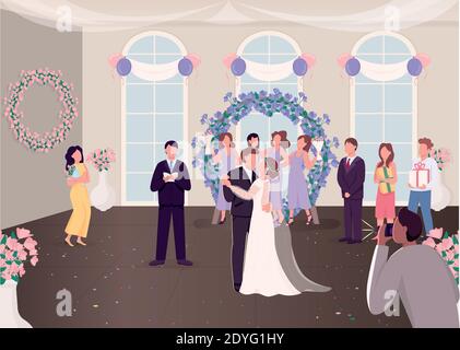 bridal party cartoon