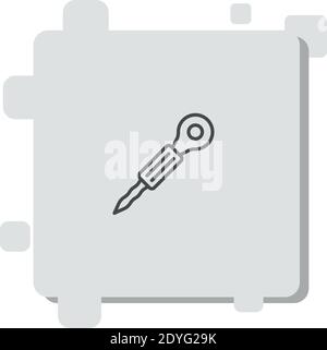 hair curler vector icon modern simple vector illustration Stock Vector