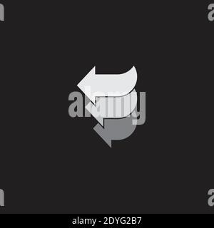 fast arrows process symbol geometric vector Stock Vector