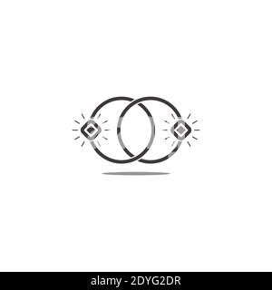 shine rings circles design symbol logo vector Stock Vector