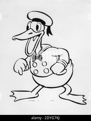 donald duck outline